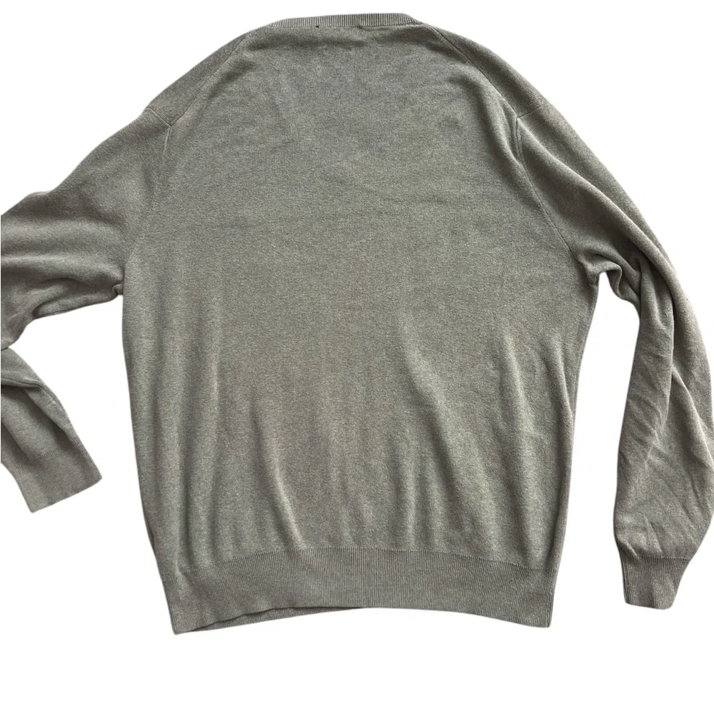 LN polo Ralph Lauren men’s v-neck sweater green Christmas large L - Picture 6 of 6